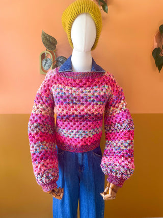 Rainbow Road Honeycomb Pullover