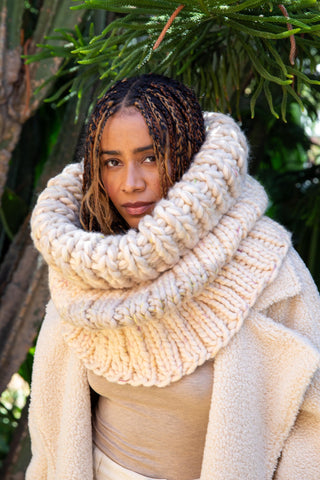 The Snow Queen Oversized Chunky Knit Cowl