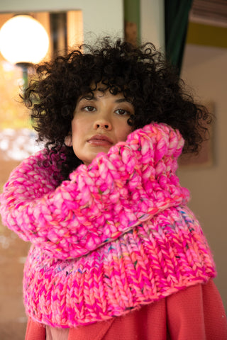 Hot N'Pink Oversized Cowl