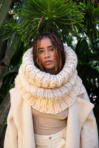 The Snow Queen Oversized Chunky Knit Cowl