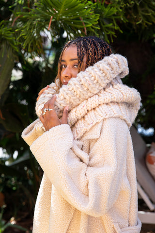 The Snow Queen Oversized Chunky Knit Cowl