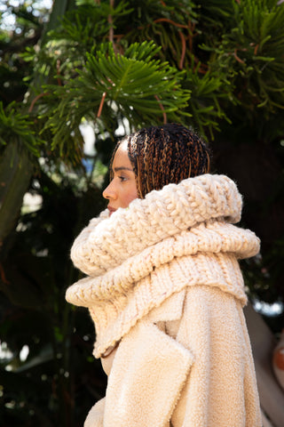 The Snow Queen Oversized Chunky Knit Cowl