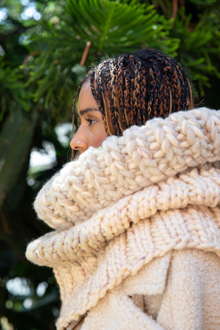 The Snow Queen Oversized Chunky Knit Cowl