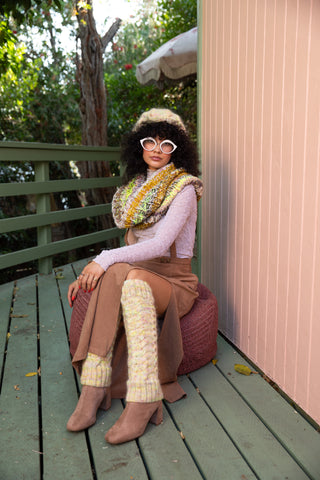 Daisy Fields Cable Knit Leg Warmers