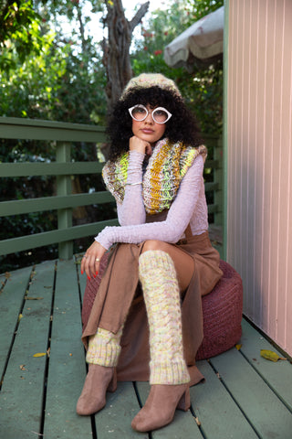 Daisy Fields Cable Knit Leg Warmers