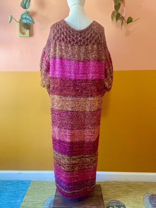 Sunset Cascade Honeycomb Cardigan