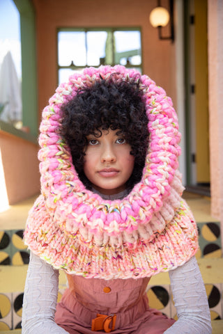 Bubblegum Pop #1 Oversized Chunky Knit Cowl